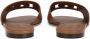 Dolce & Gabbana Leren sandalen met DG-logo Bruin - Thumbnail 3