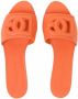 Dolce & Gabbana Leren sandalen met logo Oranje - Thumbnail 4