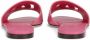 Dolce & Gabbana Leren sandalen met logo Paars - Thumbnail 3