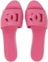 Dolce & Gabbana Leren sandalen met DG-logo Paars - Thumbnail 4