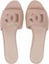 Dolce & Gabbana Leren sandalen met DG-logo Roze - Thumbnail 4