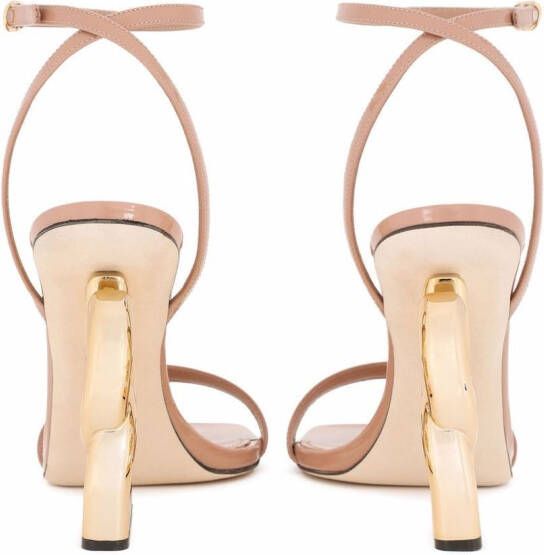 Dolce & Gabbana 3.5 lakleren 105mm sandalen Beige