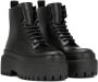 Dolce & Gabbana Leren enkellaarzen met logo-applicatie Zwart - Thumbnail 2