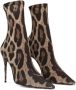 Dolce & Gabbana KIM enkellaarzen met luipaardprint Bruin - Thumbnail 2