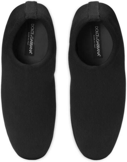 Dolce & Gabbana Stretch slippers Zwart