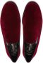 Dolce & Gabbana Fluwelen slippers Rood - Thumbnail 4