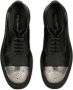 Dolce & Gabbana Francesina derby schoenen met contrasterende neus Zwart - Thumbnail 4