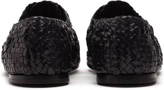 Dolce & Gabbana Geweven derby schoenen Zwart