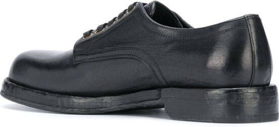 Dolce & Gabbana Horsehide derby schoenen Zwart