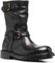 Dolce & Gabbana Horseride bikerlaarzen heren leer leer rubber 41.5 Zwart - Thumbnail 2