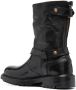 Dolce & Gabbana Horseride bikerlaarzen heren leer leer rubber 41.5 Zwart - Thumbnail 3