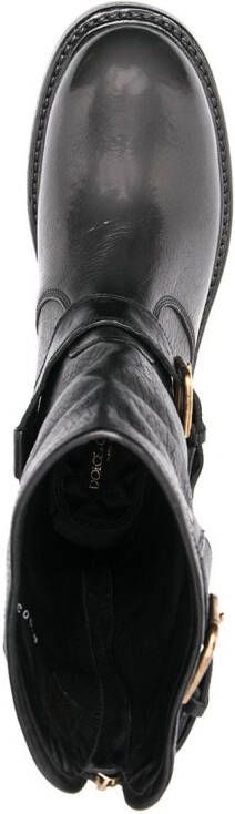 Dolce & Gabbana Horseride bikerlaarzen Zwart
