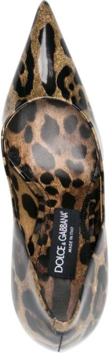 Dolce & Gabbana Icon pumps met luipaardprint Bruin