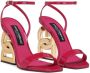 Dolce & Gabbana Keira sandalen met DG-hak Rood - Thumbnail 2