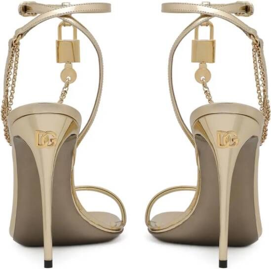 Dolce & Gabbana Keira sandalen met hak Goud