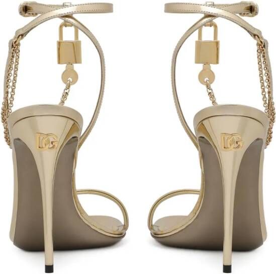 Dolce & Gabbana Keira sandalen met hak Goud
