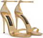 Dolce & Gabbana Keira sandalen met metallic-effect Goud - Thumbnail 2