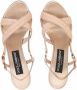 Dolce & Gabbana 105mm sandalen met gekruiste bandjes Beige - Thumbnail 4