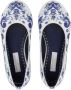 Dolce & Gabbana Kids Leren ballerina's met logoprint Wit - Thumbnail 3