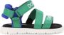 Dolce & Gabbana Kids Bewerkte sandalen met logoprint Groen - Thumbnail 2