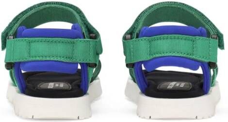 Dolce & Gabbana Kids Bewerkte sandalen met logoprint Groen