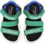 Dolce & Gabbana Kids Bewerkte sandalen met logoprint Groen - Thumbnail 4