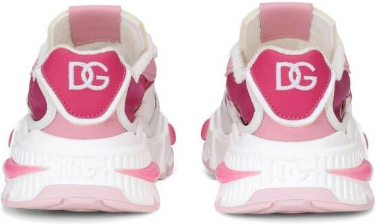 Dolce & Gabbana Kids Airmaster sneakers met vlakken Roze