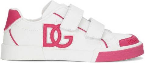 Dolce & Gabbana Kids Sneakers met logo-reliëf Wit