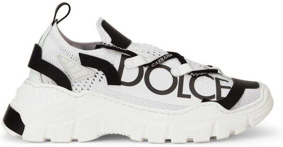 Dolce & Gabbana Kids Daymaster sneakers met logoprint Wit