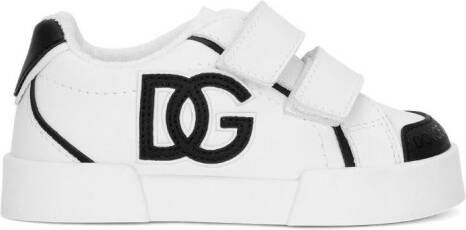 Dolce & Gabbana Kids Sneakers met logo-reliëf Wit