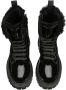 Dolce & Gabbana Kids Lakeren combat boots Zwart - Thumbnail 4