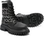Dolce & Gabbana Kids Enkellaarzen met logo Zwart - Thumbnail 2