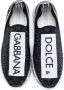 Dolce & Gabbana Kids instap sneakers verfraaid met bergkristallen Zwart - Thumbnail 3