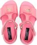 Dolce & Gabbana Kids Lakleren sandalen met DG-logo Roze - Thumbnail 3