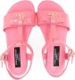 Dolce & Gabbana Kids Lakleren sandalen met strikdetail Roze - Thumbnail 3
