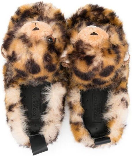 Dolce & Gabbana Kids Lammy slippers Bruin