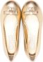 Dolce & Gabbana Kids Leren ballerina's Goud - Thumbnail 3