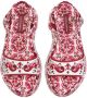 Dolce & Gabbana Kids Leren sandalen Rood - Thumbnail 4