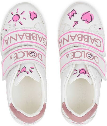 Dolce & Gabbana Kids Leren sneakers Wit