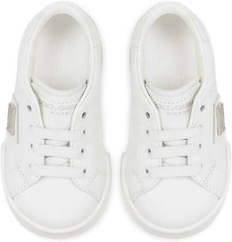 Dolce & Gabbana Kids Leren sneakers Wit