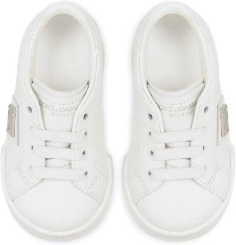 Dolce & Gabbana Kids Leren sneakers Wit