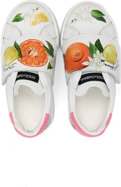 Dolce & Gabbana Kids Leren sneakers Wit