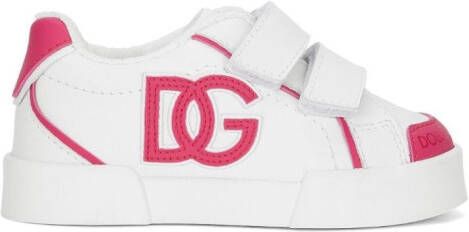 Dolce & Gabbana Kids Sneakers met logo-reliëf Wit