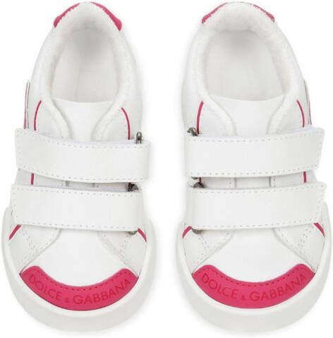 Dolce & Gabbana Kids Sneakers met logo-reliëf Wit