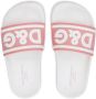 Dolce & Gabbana Kids Badslippers met logoprint Roze - Thumbnail 4