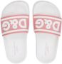 Dolce & Gabbana Kids Badslippers met logoprint Roze - Thumbnail 4