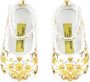 Dolce & Gabbana Kids Majolica leren ballerina's Wit - Thumbnail 4