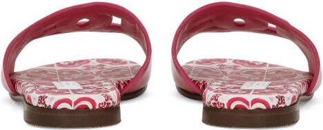 Dolce & Gabbana Kids Leren sandalen Roze