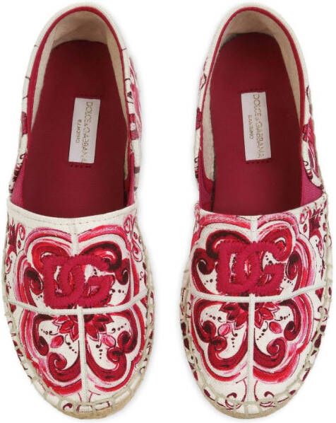 Dolce & Gabbana Kids Slip-on espadrilles Rood