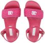 Dolce & Gabbana Kids Geweven leren sandalen met DG-logo Roze - Thumbnail 4